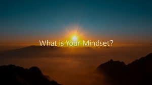 what is your mindset? sunset background image